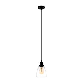 Black Pendant Lighting for Kitchen Island Modern Glass Shade Pendant Light