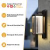 Inowel Outdoor Wall Lantern Exterior Waterproof Wall Sconce Light Fixture Integrated LED Wall Lamp with Clear Glass Shade 22527