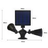 Solar Lights Outdoor Solar Power Motion Sensor Spotlights 2000lm Security Lights w/ Dual Head