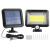 Solar Powered Wall Lights Outdoor 100 LED Beads Motion Sensor Lamp IP65 Waterproof Dusk To Dawn Sensor Light