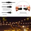 Plug-in Globe String Light Warm White Fairy Light Bulbs Outdoor Water Resistant