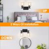 3 Light Wall Sconce Lighting with Clear Glass Shade Bathroom Vanity Lamp Fixture Modern Mounted Light for Porch Mirror Living Room Bedroom Hallway