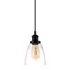 Black Pendant Lighting for Kitchen Island Modern Glass Shade Pendant Light