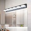 Modern 6-Light Black LED Vanity Mirror Light Fixture For Bathrooms And Makeup Tables