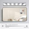 Modern 6-Light Chrome LED Vanity Mirror Light Fixture For Bathrooms And Makeup Tables