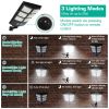 Solar Powered Wall Light 252 LED Beads PIR Motion Sensor Lamp Outdoor IP65 Waterproof with Remote Control for Garage Front Door Garden Pathway