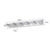 Modern 6-Light Chrome LED Vanity Mirror Light Fixture For Bathrooms And Makeup Tables