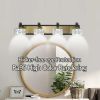 LED 4-Light Modern Crystal Bathroom Vanity Light Over Mirror Bath Wall Lighting Fixtures