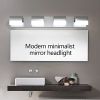 Modern Bathroom Vanity Lighting 4-Light LED Vanity Lights Over Mirror Bath Wall Lighting