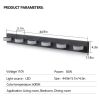 LED Modern Black 6-Light Vanity Lights Fixtures Over Mirror Bath Wall Lighting