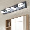 LED Modern Black 4-Light Vanity Lights Fixtures Over Mirror Bath Wall Lighting