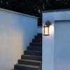 Dusk to Dawn Sensor Outdoor Wall Lights;  Aluminum Exterior;  Fixture Wall Sconce