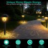 6Pack Solar Powered Stake Light Outdoor Decorative Landscape Lamp IP45 Waterproof Auto On Off Outdoor Light for Pathway Garden Yard Patio