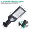 Solar Wall Light Outdoor 9 COB Beads PIR Motion Sensor Remote Control Wireless Lamps IP45 Waterproof Lighting for Garage Front Door Garden Pathway