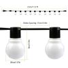 Plug-in Globe String Light Warm White Fairy Light Bulbs Outdoor Water Resistant