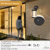 Dusk to Dawn Sensor Outdoor Wall Lights;  Aluminum Exterior;  Fixture Wall Sconce