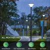 Landscape Solar Post Light, Outdoor Patio Solar Lamp with Remote Control, LED Light Decor for Garden Deck Street, Weatherproof