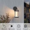 Dusk to Dawn Sensor Outdoor Wall Lights;  Aluminum Exterior;  Fixture Wall Sconce