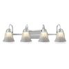 Bath Light 4-Light LED Brushed Nickel Vanity