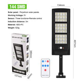 Home Wall Lighting Remote Control Street Light (Option: SL144 lamp patch type)