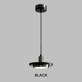 Nordic Round Marble Minimalist Chandelier (Color: Black)