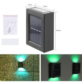 Solar Small Night Outdoor Garden Wall Light Decorative Courtyard (Option: Black-Colored light)