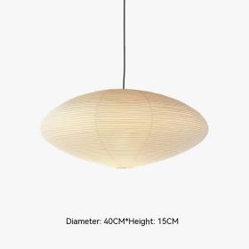 Ji Ji Feng Chandelier Wind Xuan Paper Lamp Bedroom Dining Room B & B Nokou Yong Lamp (Option: Three Colors-Flat Diameter 40CM)