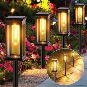 4pcs Solar Pathway Lights Outdoor, Solar Garden Lights Outdoor (Number of Lights: 2PCS)