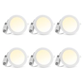 12W Ceiling Light 6 Packs (Color: as Pic)