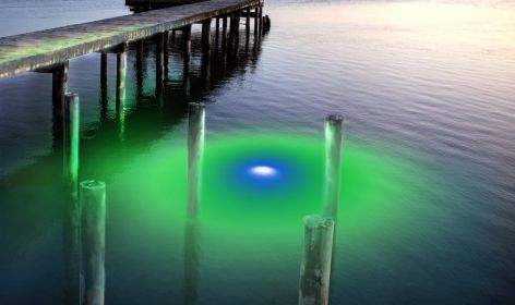 Mega-Watt Iris Underwater LED Lighting System (Color: Blue/Green)