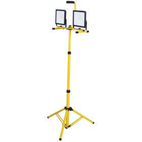 10,000 Lumen LED Work Light , Dual head,Telescoping Adjustable Tripod Stand, Rotating Lamps (cc: cc)