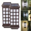 2pcs Extended Solar Light Outdoor Wall Light; Courtyard Garden Villa Ground Light; Waterproof Wall Fence Stair Light Decorative Wall Light