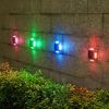 8 LED Solar Wall Light For Outdoor Courtyard Garden; Christmas Party Decoration; LED Lights