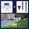 Upgraded Solar Motion Sensor Light Security Lamp Garden Outdoor Waterproof