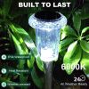 Solar Pathway Lights, Solar Garden Lights Outdoor White, Waterproof Led Path Lights for Yard, Patio, Landscape, Walkway